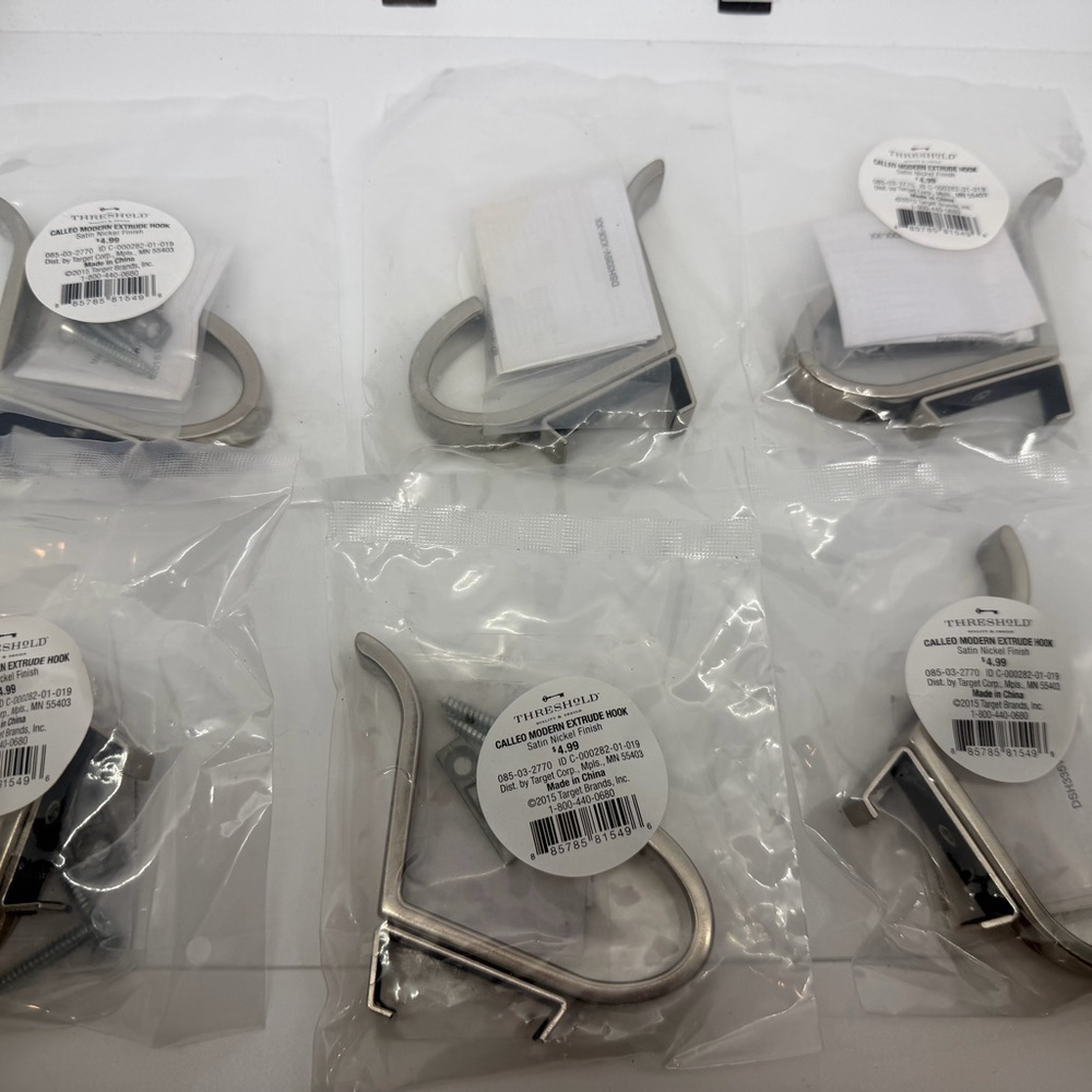 Threshold Satin Nickel Extrude Hooks
